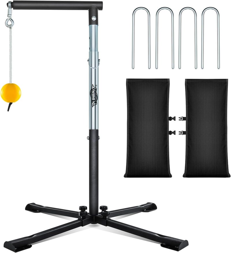 PLAYAPUT Baseball Softball Batting Tee with Tethered Ball, Auto Reset Baseball Swing Trainner, Softball Hitting Trainner, Height Adjustable 20-45 inches Hitting Tee Improve Swing Power,Accuracy - Image 1